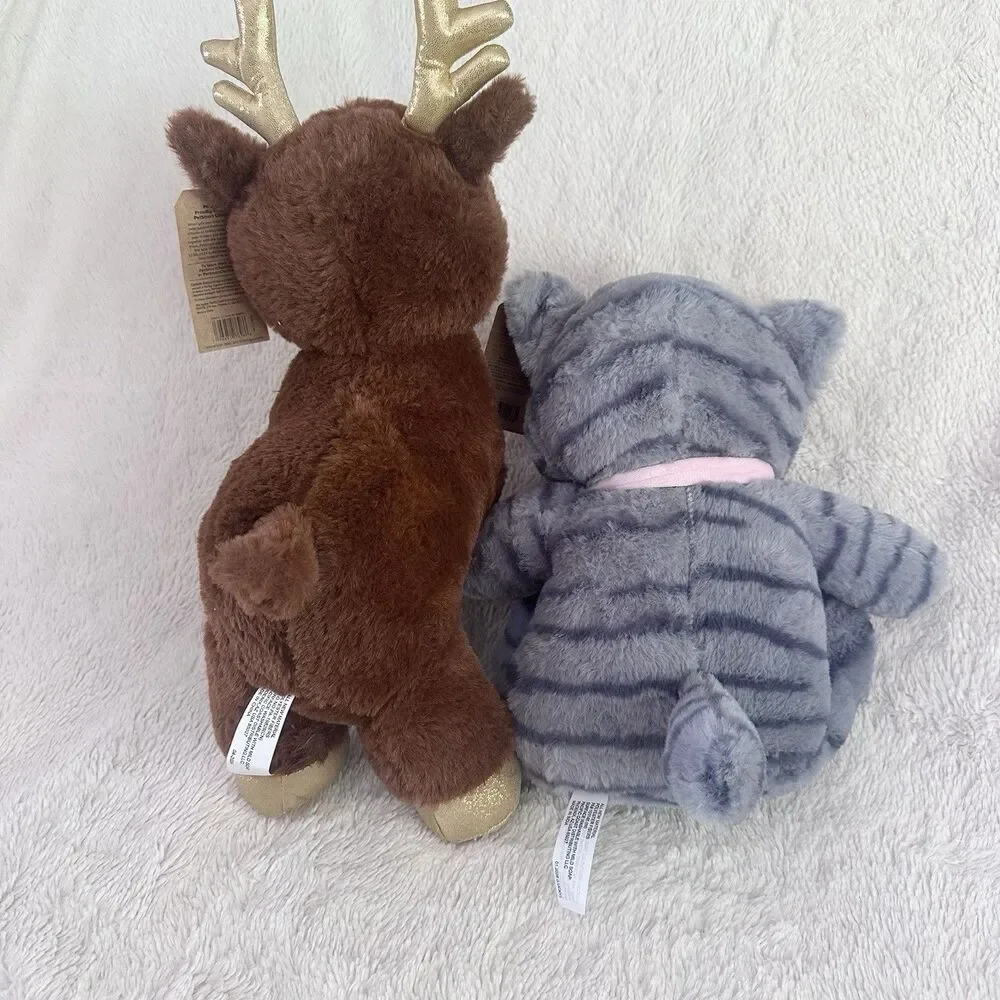 New Petsmart Dog Toys Fortune Reindeer Lucky Cat Squeaker Medium Large Dog Plush